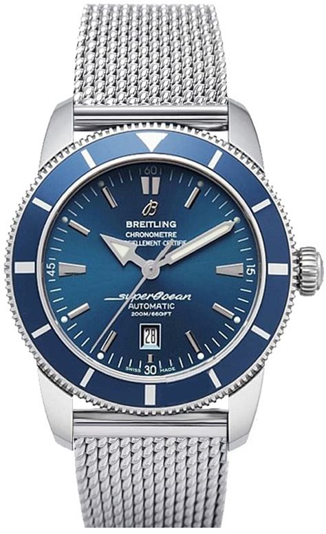 breitling superocean heritage blue dial|breitling superocean heritage 46 price.